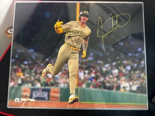 Jackson Merrill Autographed Signed San Diego Padres 16x20 Photo Beckett BAS COA