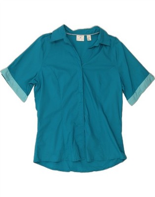 Lee Damen Riders Kurzarmshirt UK 16 Large blau Baumwolle IR13