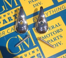 1939-1966 Gm Buick Chevrolet Cadillac Oldsmobile Pontiac Coat Hooks. Chrome Pair