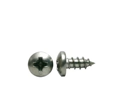 #6 x 1/2" PAN HEAD PHILLIPS SELF TAPPING SHEET METAL SCREWS 410 STAINLESS STEEL