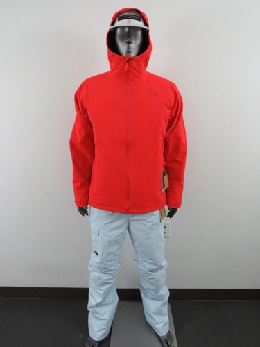 Mens The North Face Thermoball ECO TriClimate Hooded Waterproof Jacket - Red - Picture 2 of 19