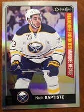 2016-17 UD Hockey Series 2 Opee Chee Marquee Rookie Silver #708 Nick Baptiste