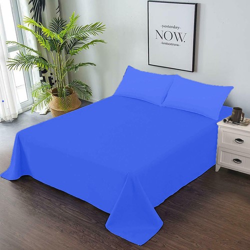 Sábanas planas de algodón egipcio para hotel + 2 fundas de almohada Olympic Queen todos los colores - Imagen 178 de 190