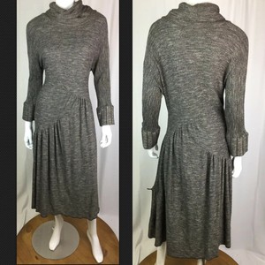 Vintage-Hannah-English-Women-s-Midi-Flare-Tweed-Knit-Shift-Sweater-Dress-Large