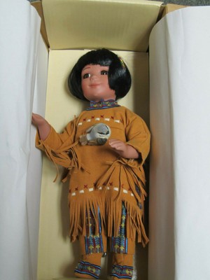 danbury mint native american dolls