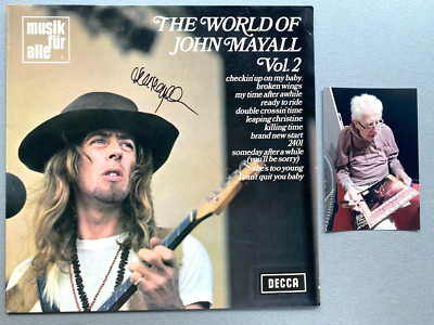JOHN MAYALL ( 2024) In-person signed Vinyl/LP 12'' Autogramm + Foto