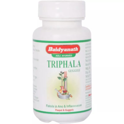 Baidyanath Triphala Guggulu Tablet (80tab) Triphla Guggul