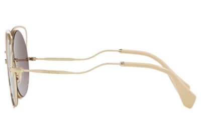 Miu Miu Irregular MU51TS 4UD085 Pale Gold Peach/Violet 