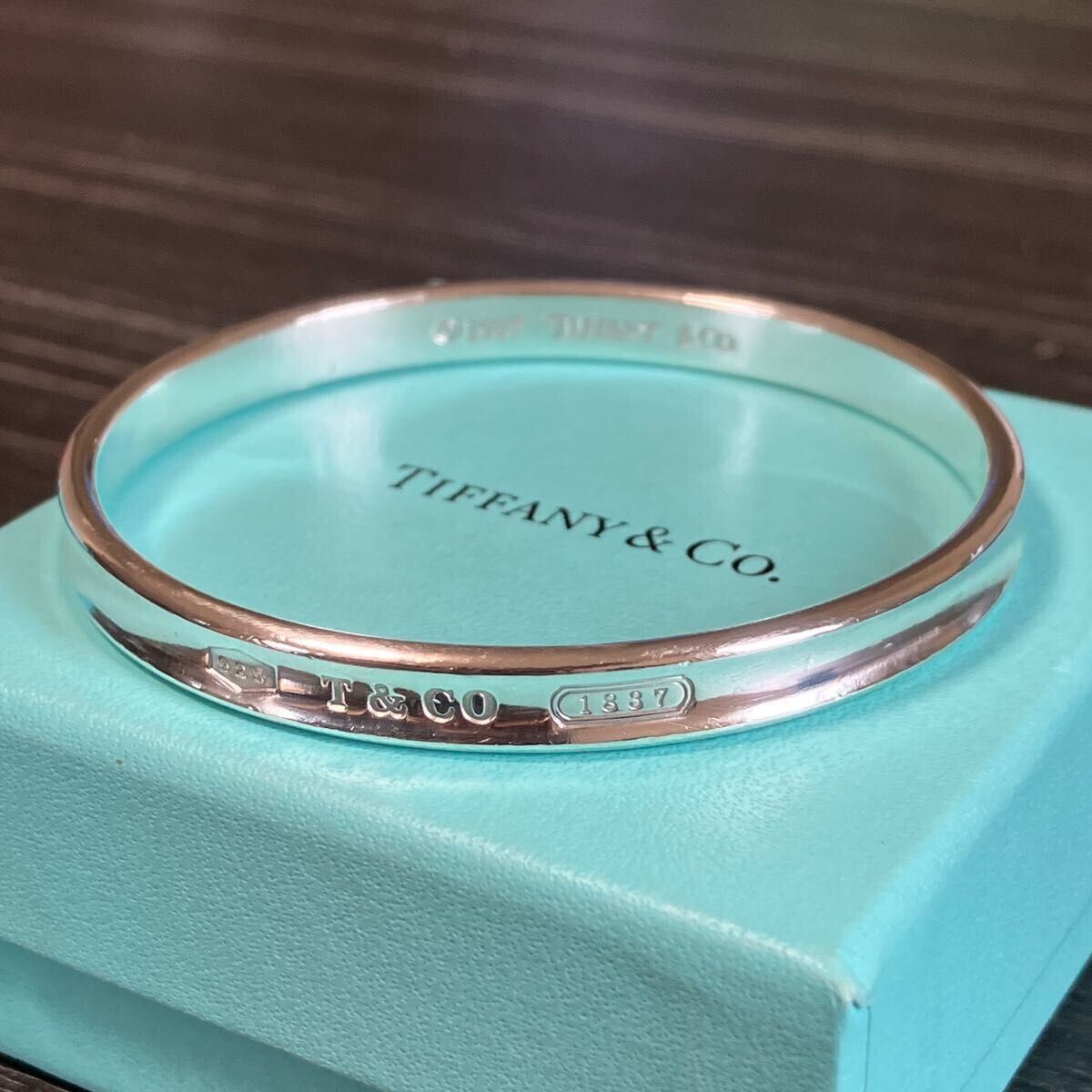TIFFANY & Co.1837 Narrow Bangle Bracelet Sterling Silver 925 TIFFANY & Co.1837 Narrow Bangle Bracelet Sterling Silver 925