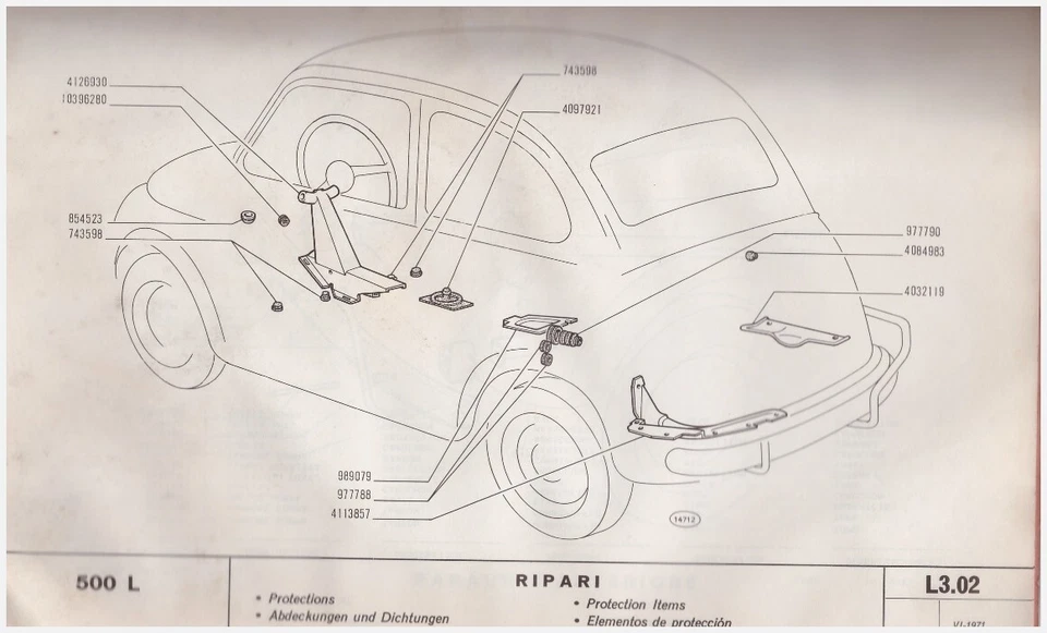 FIAT 500 L – CATALOGO PARTI DI RICAMBIO CARROZZERIA - Immagine 2 di 4