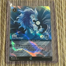 Disney Lorcana Sisu Divine Water Dragon Enchanted Rare Foil