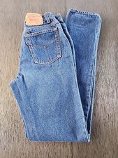 Vintage Levi's 501 Denim Jeans Size 9 24 x 33 Actual Made in USA 80's