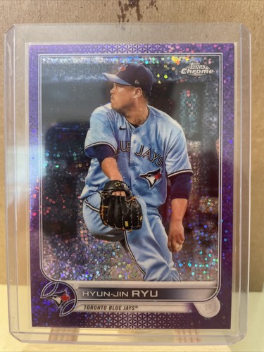 2022 Topps Chrome Hyun-Jin Ryu Purple Speckle Refractor 211/299 | eBay
