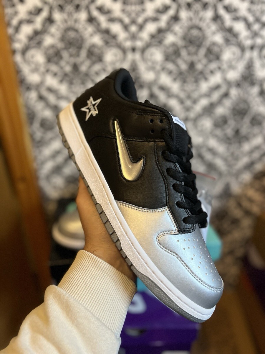 Nike SB Dunk Low Supreme “Metallic Silver” Jewel UK 11 US 12 Brand New