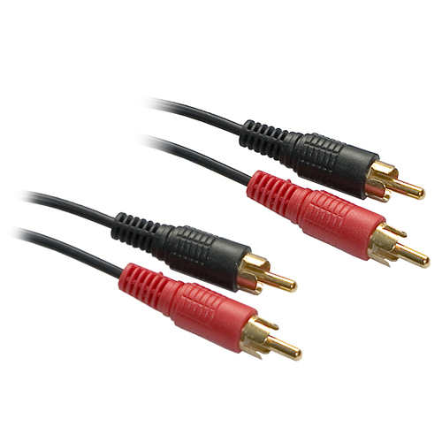 5M Dual Twin Phono 2 RCA Audio Cable Lead GOLD 5 Metre - SENT TODAY