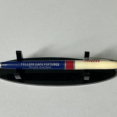 VTG Bicentennial RWB Ballpoint Pen Fellers Cafe Fixtures Wichita KS B159