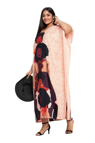 Women Kaftan Plus Size Hippie Boho Dress Kimono Long Maxi Summer Beach Sundress - 第 71/122 張圖片