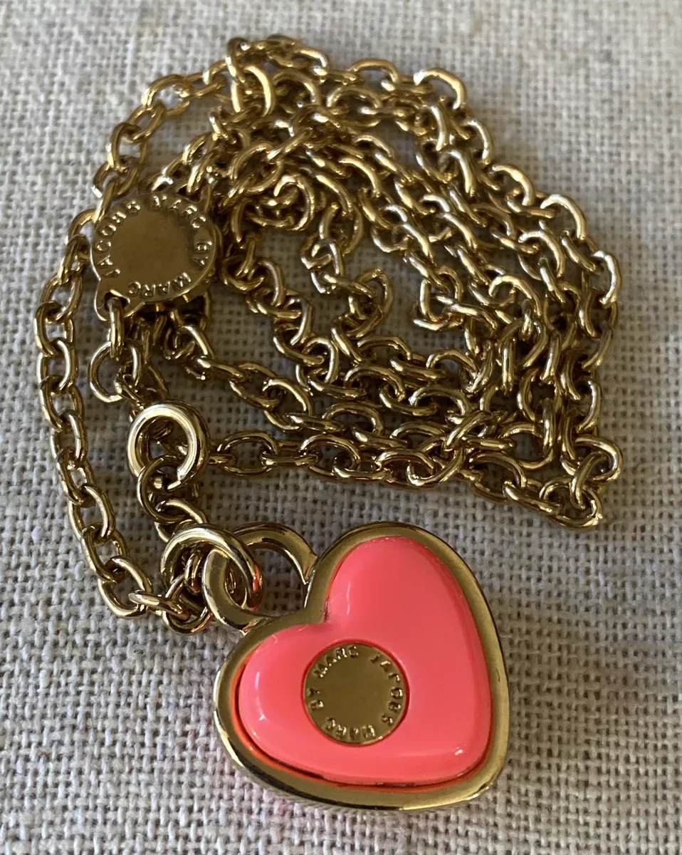 Marc jacobs shop heart necklace