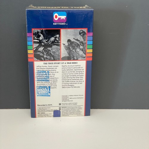 Brand New Hell to Eternity VHS 1985 Key Video 7351 Jeffrey Hunter Sealed War - Picture 3 of 7