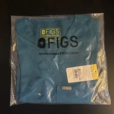 NEW Figs Womens Cabral One Pocket Scrub Top Blue - Size XXS
