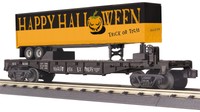 Mth 30-76655 Halloween Flat Car W/40' Trailer on sale Mth 30-76655 Halloween Flat Car W/40' Trailer on sale