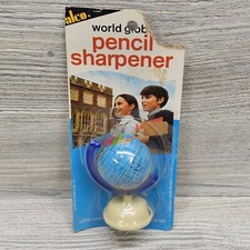 Vintage 1974 Alco Mini World Globe Pencil Sha...