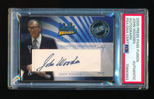 JOHN WOODEN 2009 PRESS PASS CUT SIGNATURE AUTOGRAPH AUTO #/100 PSA/DNA BRUINS