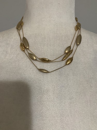 monet vintage Womens gold necklace 