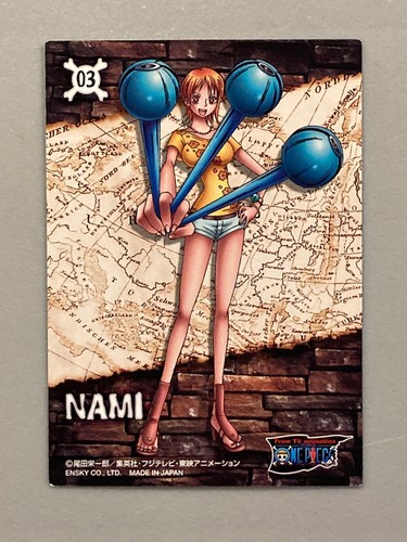 Tarjeta japonesa Nami - 03 - One Piece Ensky - Imagen 2 de 2
