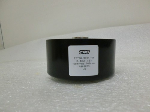 TPC Capacitors FPY86-9494--A 0.43 µF +--5% 560 Vrms 70 Arms A909873 X3 - Picture 2 of 4