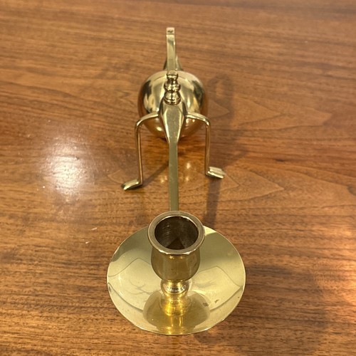 SARREID LTD Benson Style Brass Candlestick Ball counterweight Cast Arched Claw - Picture 12 of 15