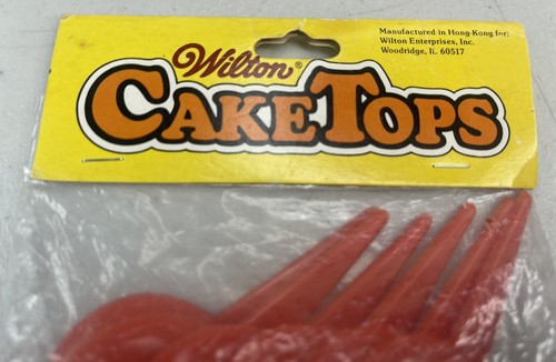Vtg Wilton Cake Tops Cake Decorating 1983 Halloween Pumpkin Jack O Lantern 6 Pcs - Picture 7 of 7