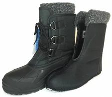 LABO Men's Leather Winter Snow Boots Waterproof Shoes 107  FREE SHIPPING