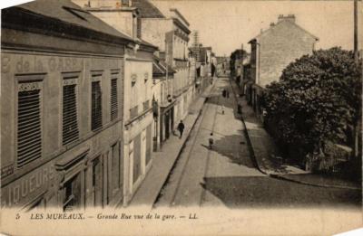 CPA AK LES MUREAUX Grande Rue vue de la gare (617712)