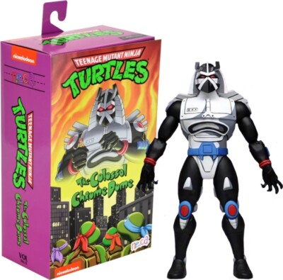 Teenage Mutant Ninja Turtles Ultimate Chrome Dome NECA TMNT 25cm Cartoon