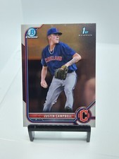 2022 Bowman Draft Chrome Justin Campbell 1st Bowman Cleveland Guardians #BDC-113