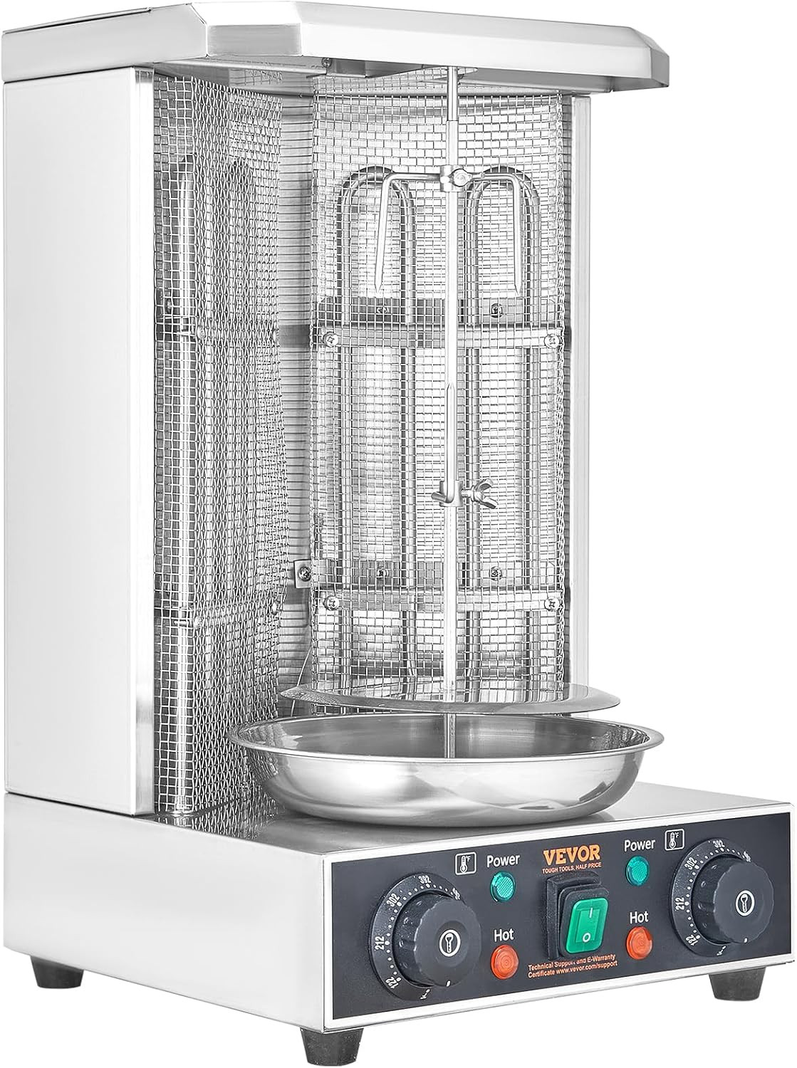 Shawarma Grill Machine, 122°F-572°F, 13Lbs Capacity, Chicken Shawarma Cooker Mac