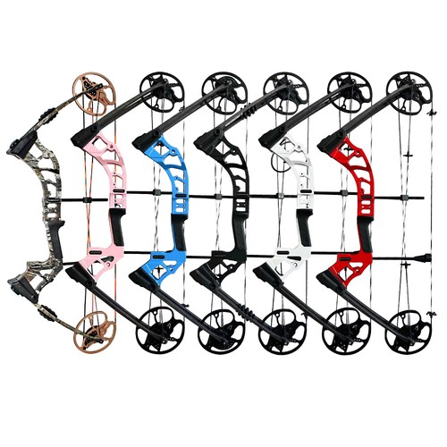 Archery Compound Bow 0-75lbs Adjustable 325FPS Right Hand Shooting Hunting - Picture 3 of 18