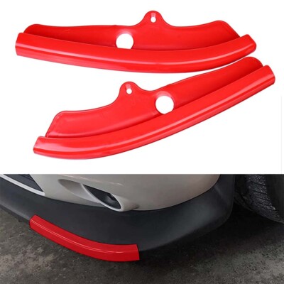 RED Front Bumper Lip Splitter Protector Guard COVER For 2015-23 Dodge Challenger