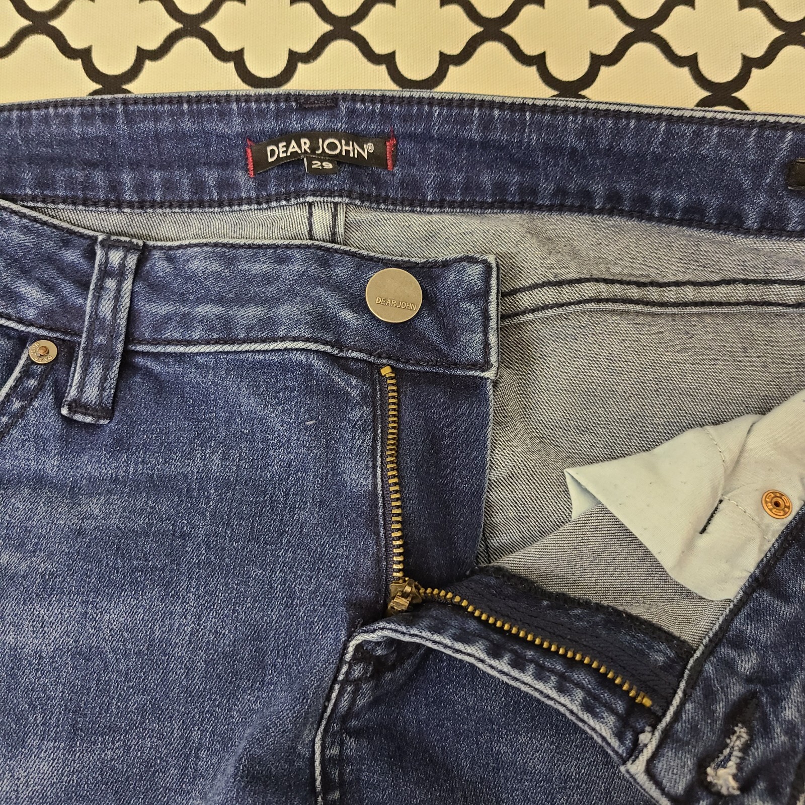 Dear John Distressed Patchwork Comfort Skinny Jea… - image 6