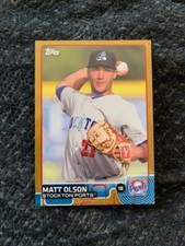 Matt Olson 2015 Topps Pro Debut RC SP Gold Rookie /50 Rare HTF SSP Card