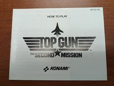 Top Gun The Second Mission Nintendo NES Instruction Manual Booklet ONLY