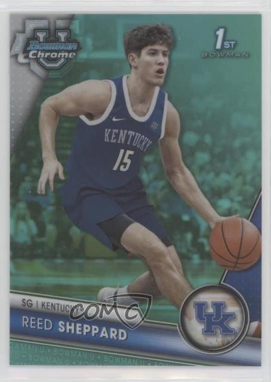 2023-24 Bowman U Chrome Aqua Refractor 209/299 Reed Sheppard #45 mv7