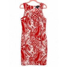 Perceptions New York Red & White Paisley Shea...