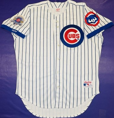 Authentic Chicago Cubs 1990 All-Star Game Patch Pro Cut Rawlings MLB Jersey 46