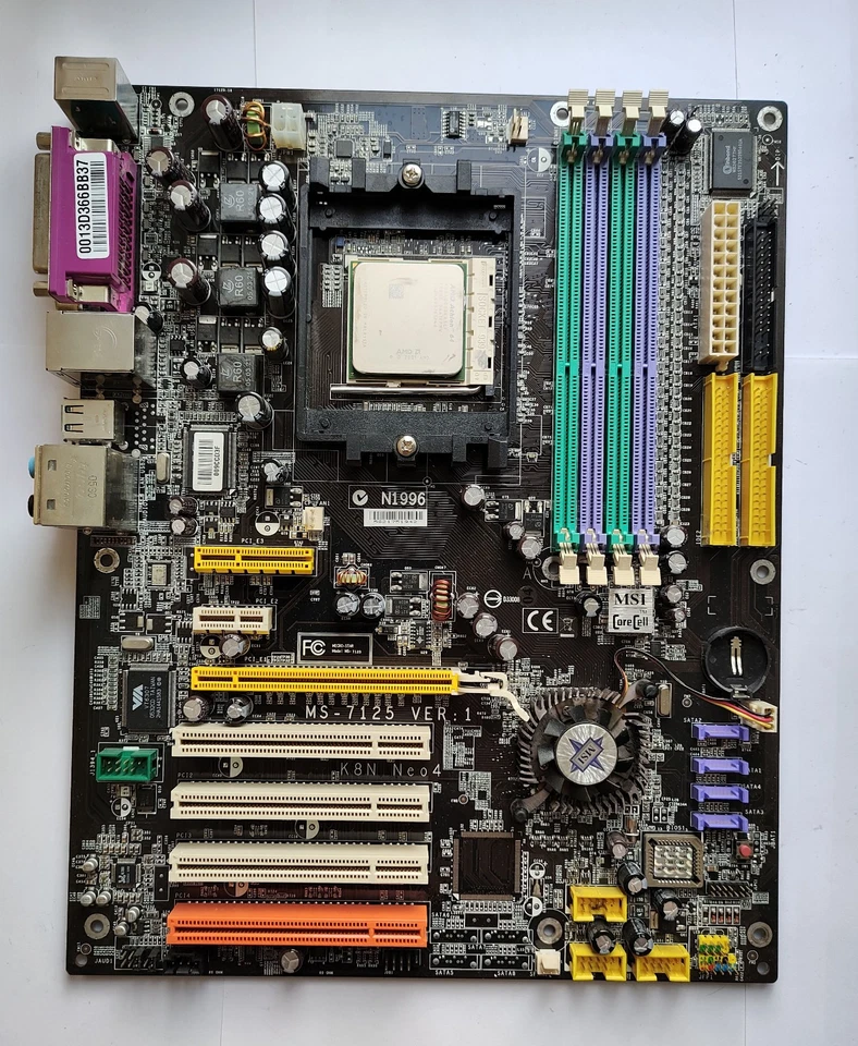 MSI K8N Neo4 Motherboard with Athlon 64 4000+ CPU and 3GB RAM - Test OK! - Image 2 of 4