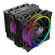 Akasa Soho H7 Argb Cpu Cooler Black 2X 120Mm Pwm Fan Dual Tower Aluminium Fins 7