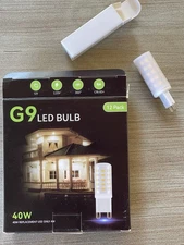 G9 LED Bulb 3000K Warm White 40W Equivalent 120V – Lot of 2 New (12 Available)