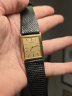 Vintage Rare Seiko Lassale Gold Dust Dial Tank Style Ladies Watch Minimalist