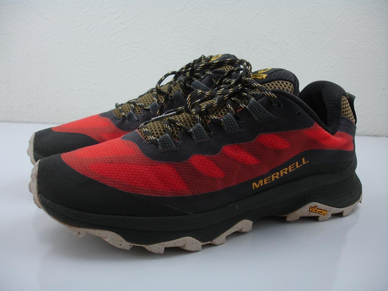 Scarpe da trekking velocità uomo taglia 11 M Merrell Moab J066777 mandarino trail running